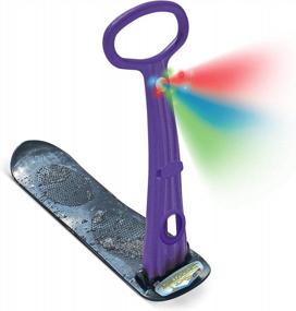 img 4 attached to LED Ski Skooter: Fold-Up Snowboard Kick-Scooter For Snow & Grass, Winter Toys