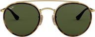 ray ban rb3647n double bridge sunglasses men's accessories logo