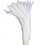 sowder pure white rooster coque tail feathers 13-16inch lengh pack of 50 логотип