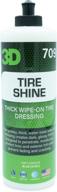 🚗 advanced 3d tire shine - grease-free, mess-free tire dressing - thick water-based formula with easy 16oz application logo