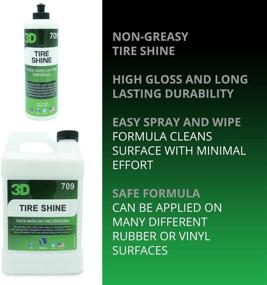 img 1 attached to 🚗 Advanced 3D Tire Shine - Grease-Free, Mess-Free Tire Dressing - Thick Water-Based Formula with Easy 16oz Application