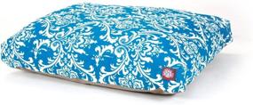 img 1 attached to 🐾 Ocean French Quarter Small Rectangle Pet Bed by Majestic Pet