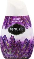 🌸 lovely lavender renuzit gel air freshener - 7 oz: refresh your space with long-lasting fragrance logo