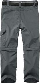 img 3 attached to Asfixiado Pants Childrens BoysCasual Convertible Trousers Boys' Clothing at Pants