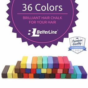 img 3 attached to Temporary Hair Color Chalk Set - 36 Vibrant Colors For Kids, Teens, And Adults - Works On Both Light And Dark Hair - Add Flair To Your Hairstyle