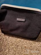 img 1 attached to Spacious Grey Makeup Bag With Zipper - Perfect Cosmetic Organizer For Women And Girls On Travel (Large) review by Tyler Fountas