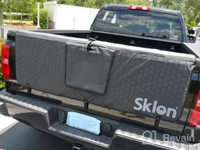 img 6 attached to Safely Transport Up To 5 Mountain Bikes With Sklon Tailgate Bike Pad And Anti-Theft Locking System For Full And Mid-Size Pickup Trucks - Black Honeycomb (Small-Mid-Size Pickup Models)
