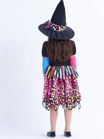 img 2 attached to Жуткое развлечение для девочек: костюм паука на Хэллоуин и нарядное платье паука для детей