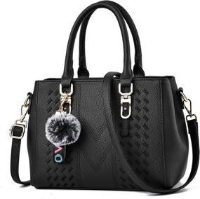 img 4 attached to AILLOSA Purses Handbags Satchel Shoulder Women's Handbags & Wallets : Satchels