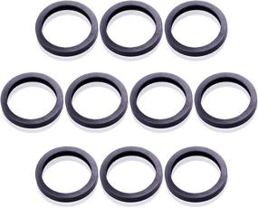 img 2 attached to 🔧 Pack of 10 Gas Spout Gaskets - Replacement Rubber Fuel Can Spout Seals for Universal Plastic 5 Gallon 10 20L Fuel Tank Spouts