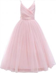 img 4 attached to Stunning Glamulice Lace Flower Girl & Bridesmaid Dresses for Weddings & Pageants