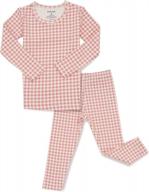 милый и удобный: пижамный комплект avauma для маленьких мальчиков и девочек с плотным рисунком и пижамой из чистого хлопка (6m-7t) логотип