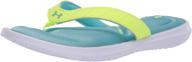 👟 under armour girls marbella flip flop girls' athletic shoes: superior comfort for active girls logo