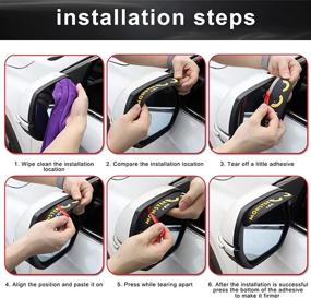 img 1 attached to KUAWFEI Rearview Protector Universal Suitable