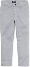 img 4 attached to Childrens Place Uniform Stretch Chino Boys' Clothing ~ Pants