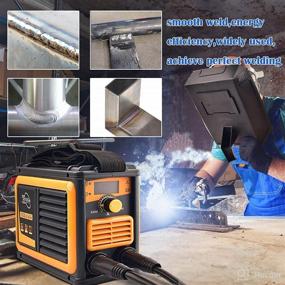 img 3 attached to Wrdlosy Welding Machine: Small 110V 250Amp Stick Welder for Beginners, 360° Heat Dissipation, ARC Mini Welder with Portable Design, Includes Brush, Welding Mask, Gloves, and Rods