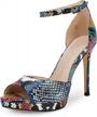 step into elegance: women's floral d'orsay stiletto sandals for weddings and parties logo