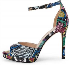 img 3 attached to Step Into Elegance: Women'S Floral D'Orsay Stiletto Sandals For Weddings And Parties