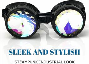 img 3 attached to Приготовьтесь к своему стилю в стиле стимпанк с очками Mad Scientist Goggles: идеально подходит для рейвов, костюмов и защиты глаз