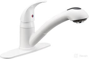 img 3 attached to Dura Faucet DF-NMK852-WT RV Pull-Out Swivel Single Handle Kitchen Sink Faucet - One-Hole (White)