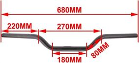 img 3 attached to 🏍️ 1-Inch Black Drag Tracker Handlebar - Universal 25mm Handlebars for Harley Sportster XL 883 1200 Bobber Custom Chopper Softail Dyna - Euro Style