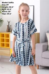 img 1 attached to GORLYA Sleeve T Shirt Pockets GOR1046 Girls' Clothing ~ Dresses