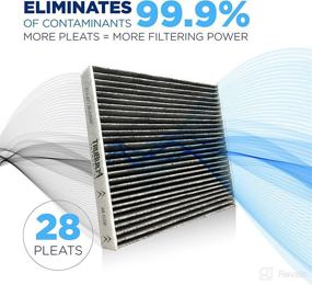 img 3 attached to T1A 87139-02090 Toyota Cabin Air Filter - CP285 ( CF10285 ) Replacement | Activated Carbon | Fits Toyota Lexus Scion Subaru | Breathe Pure Premium Air Filters by T1A