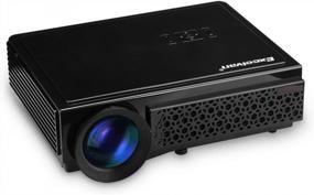 img 4 attached to Excelvan Black Portable Multimedia Home Cinema Theater Video Projector With 3000 Lumens And Support For Full HD 1080P, HDMI, USB, VGA, SD Card, ATV, TV, Laptop, IPhone, Smartphone, Game, And PS4