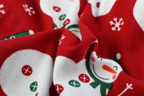 img 1 attached to 🎄 Lanyarco Christmas Dog Pajamas: Cute Snowman Reindeer Pet Clothes in Red, Small Size (12" Back Length)