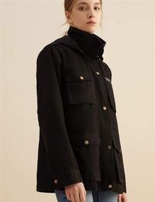 img 2 attached to Escalier Lightweight Drawstring Removable Military Women's Clothing in Coats, Jackets & Vests