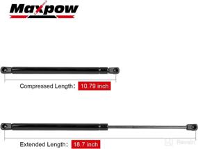 img 3 attached to 💪 Maxpow C1620651 SE187P40S10 18.7" 40Lbs Ball Socket Struts Lift Supports - 10mm Rods