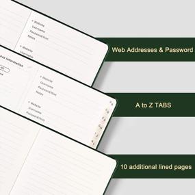 img 2 attached to Organize Your Passwords With RETTACY Password Book: Secure Heart-Shaped Lock Design, Alphabetical Tabs, And Durable Paper For Home & Office Use