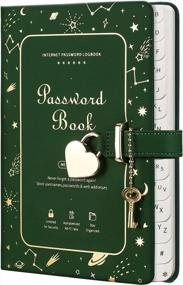 img 4 attached to Organize Your Passwords With RETTACY Password Book: Secure Heart-Shaped Lock Design, Alphabetical Tabs, And Durable Paper For Home & Office Use