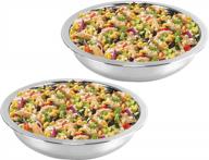 brisunshine 4qt/3.7l stainless steel chafing dish food pan (2 pack) logo