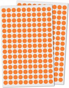 img 4 attached to 3000 Orange Round Dot Stickers With 0.375" Size - Circle Labels For Various Uses