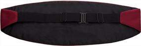 img 2 attached to Men'S 4-Pleat Poly Satin Cummerbund - Adjustable & Multiple Colors Available