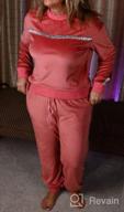 img 1 attached to Sykooria Women'S Velour Sweatsuits Sets: 2-Piece Outfit Tracksuit Long Sleeve Pullover & Sweatpants Sport Suit review by Gonzalo Marshall