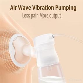 img 3 attached to 🤱 Electric Double Breast Pump: Powerful Suction, Rechargeable & Pain-Free with 2 Modes, 9 Levels & 27mm Flanges for Breastfeeding