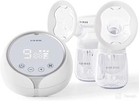 img 4 attached to 🤱 Electric Double Breast Pump: Powerful Suction, Rechargeable & Pain-Free with 2 Modes, 9 Levels & 27mm Flanges for Breastfeeding