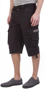 img 2 attached to Men'S Cargo Shorts With Belted Messenger Style By Unionbay - Available In Regular, Big, And Tall Sizes