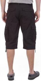 img 1 attached to Men'S Cargo Shorts With Belted Messenger Style By Unionbay - Available In Regular, Big, And Tall Sizes