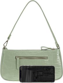 img 3 attached to IXebella Clutch Shoulder Leather Handbag Women's Handbags & Wallets - Shoulder Bags