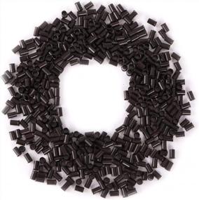 img 1 attached to 1000Pcs Dark Brown 3.4Mm Non-Silicone Copper Microlink Beads Locks Tube Rings