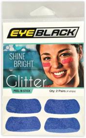 img 1 attached to 🏻 Enhance your Softball Style with EyeBlack Glitter Black Strips Hair Care