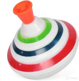 img 2 attached to 🎁 STOBOK Spinning Top Toy: LED & Music Hand Spinner Gyro - Perfect Gift for Kids