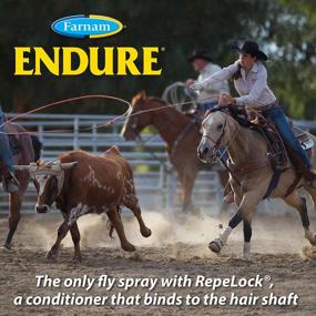 img 2 attached to Farnam Endure Sweat-Resistant Horse Fly Spray, Kills, Repels, Protects, 128 Ounces, Easy Pour Gallon Refill
