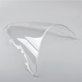 img 1 attached to Windshield Windscreen Double Bubble Front Wind Screen Shield Protective Cover For YZF R6 2003 2004 2005 And For YZF R6S 2006 2007 2008 2009(Clear)