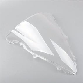 img 3 attached to Windshield Windscreen Double Bubble Front Wind Screen Shield Protective Cover For YZF R6 2003 2004 2005 And For YZF R6S 2006 2007 2008 2009(Clear)