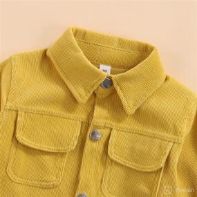 img 2 attached to Cute and Cozy Corduroy Toddler Jacket Coat – Perfect Fall/Winter Outwear for Boys and Girls ages 1-6T