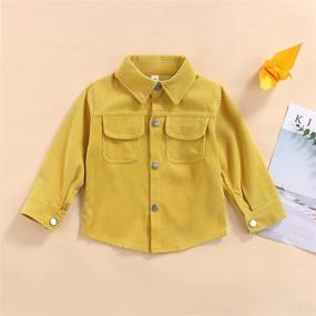 img 3 attached to Cute and Cozy Corduroy Toddler Jacket Coat – Perfect Fall/Winter Outwear for Boys and Girls ages 1-6T